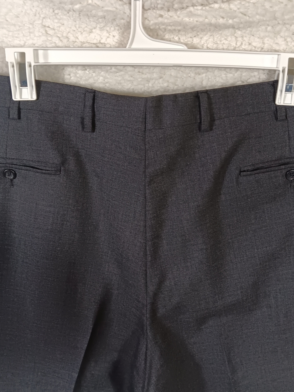 Vintage Polo Ralph Lauren Pants Mens 36x30 Gray 100% Wool Pleated Dress Talon - Picture 7 of 13